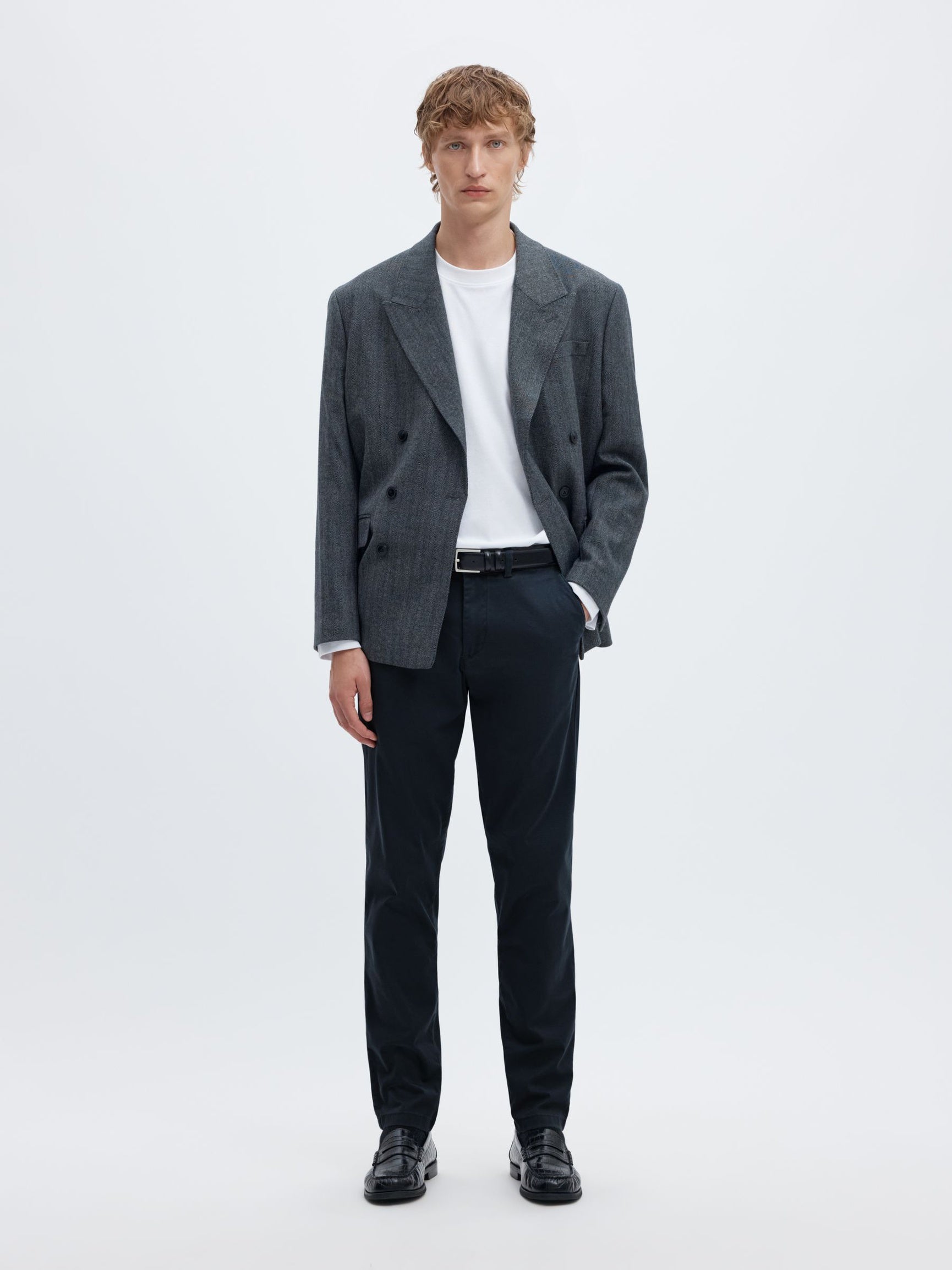 Selected 175-SLIM NEW MILES FLEX PANT - Dark Sapphire