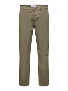 Selected 175 Slim New Miles Flex bukser i Ermine khaki – produktbillede