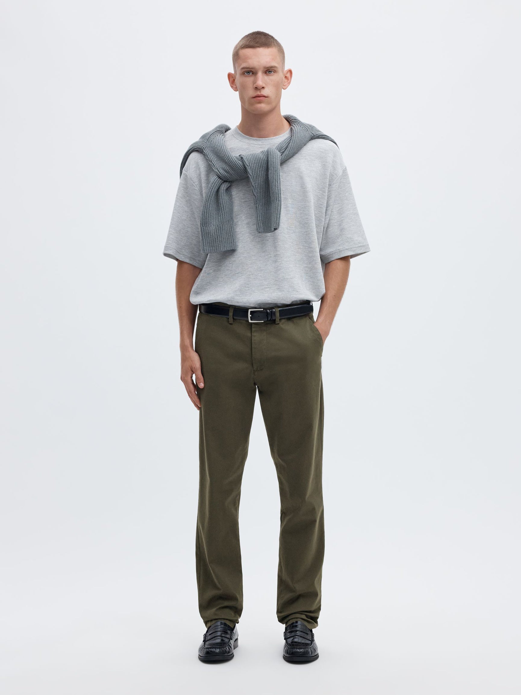 Selected 175-SLIM NEW MILES FLEX PANT - Forest Night