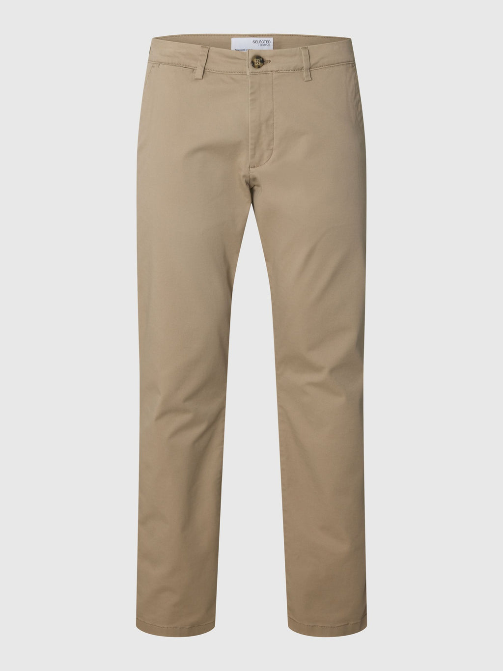 Selected 175-SLIM NEW MILES FLEX PANT - Greige