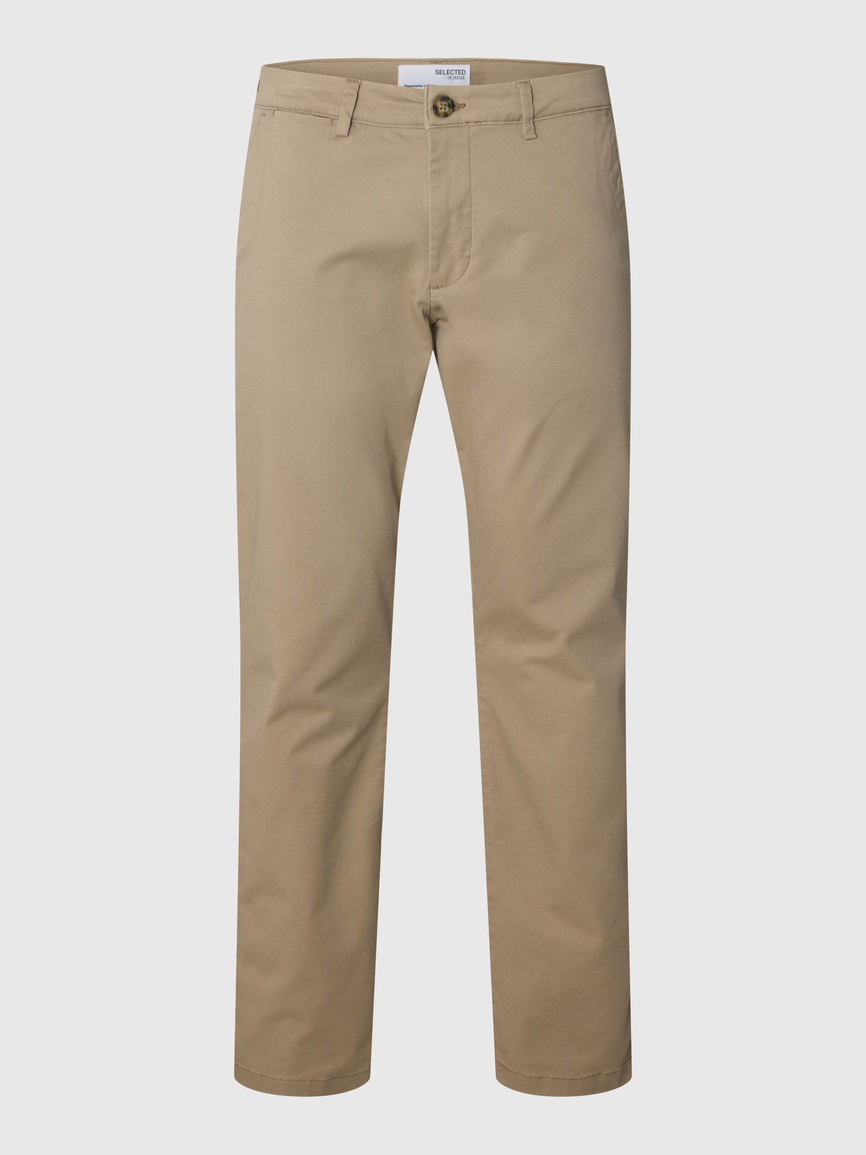 Selected 175-SLIM NEW MILES FLEX PANT - Greige