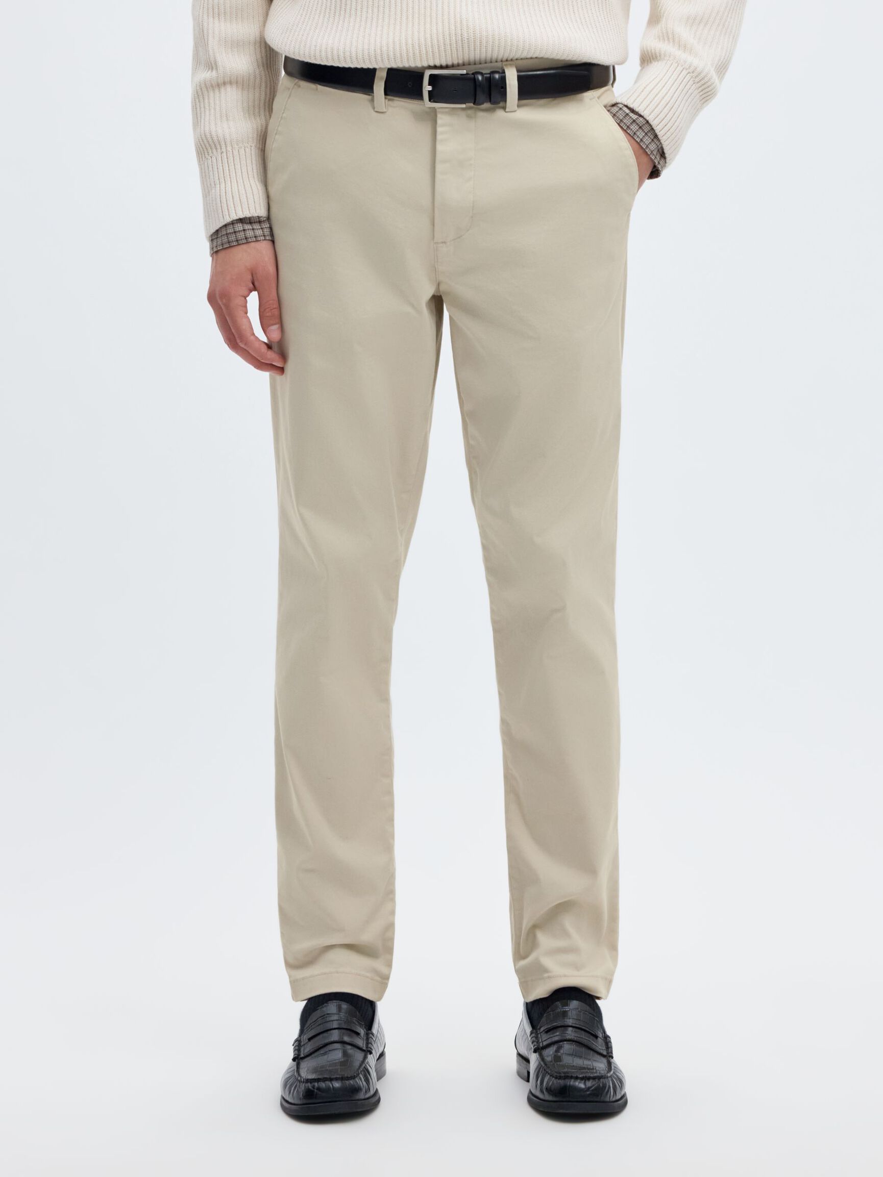 Selected 175-SLIM NEW MILES FLEX PANT - Moonstruck
