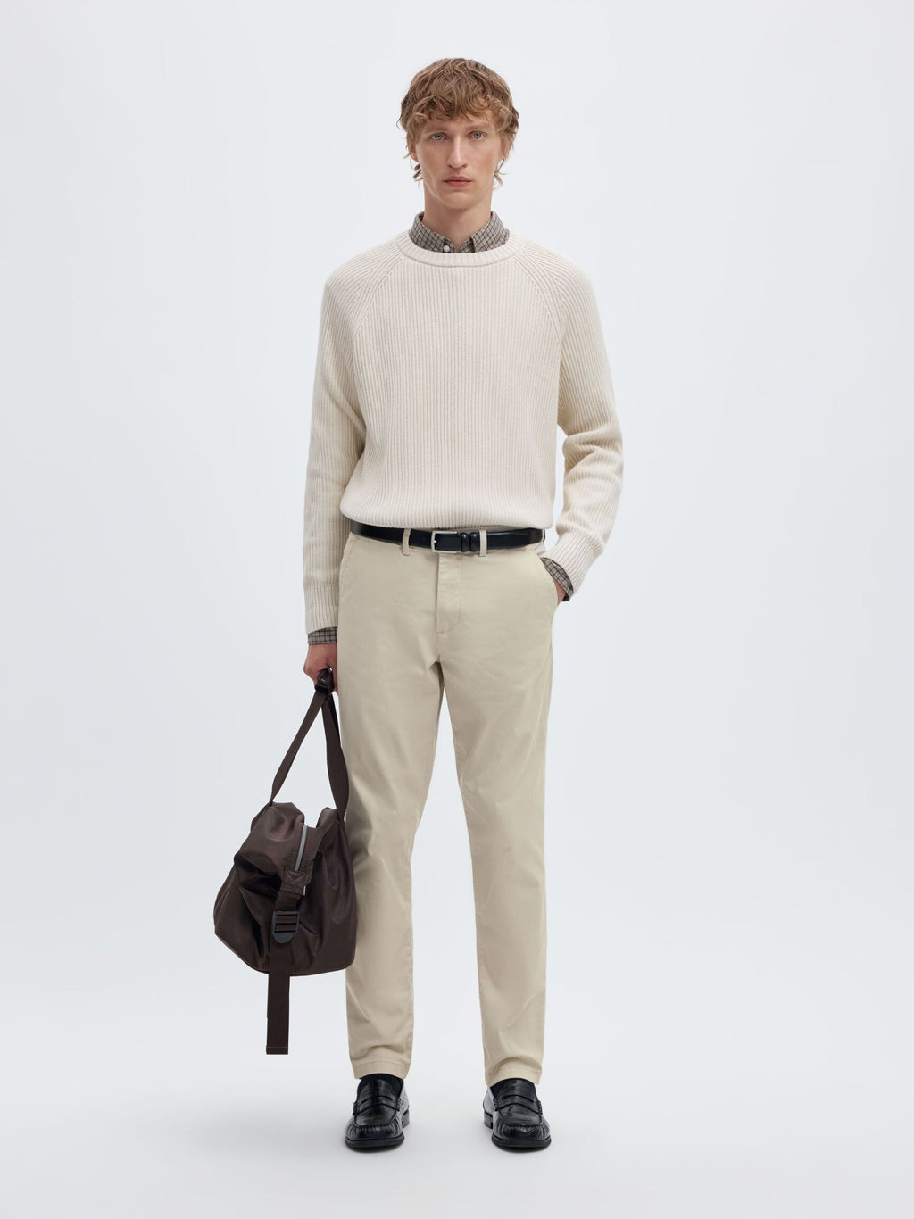 Selected 175-SLIM NEW MILES FLEX PANT - Moonstruck