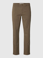 Selected 175-SLIM NEW MILES FLEX PANT - Morel