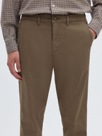 Selected 175-SLIM NEW MILES FLEX PANT - Morel