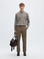 Selected 175-SLIM NEW MILES FLEX PANT - Morel