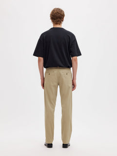 Selected 196 STRAIGHT FLEX CHINOS - Greige