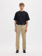 Selected 196 STRAIGHT FLEX CHINOS - Greige