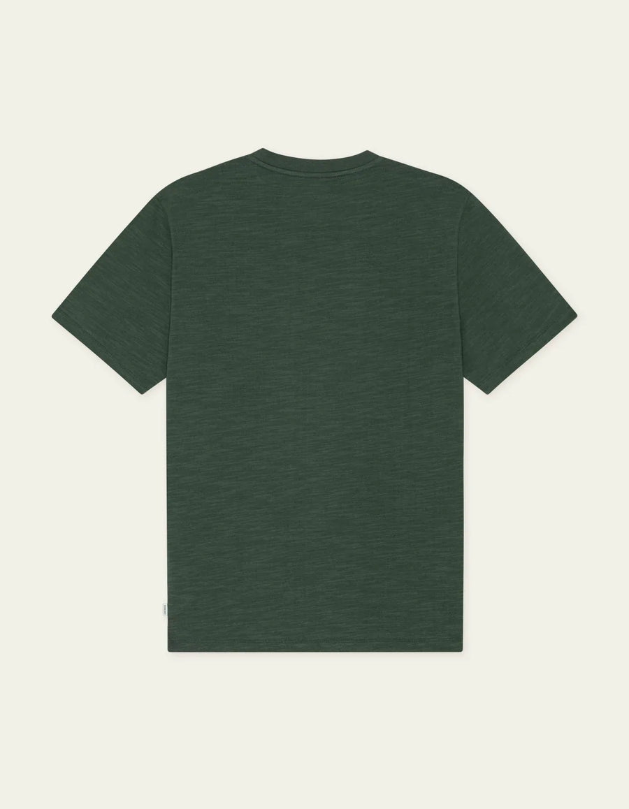 Les Deux grøn t-shirt i økologisk bomuld med slubstruktur