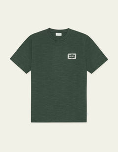 Les Deux Italian T-Shirt i mørkegrøn – t-shirt til herre