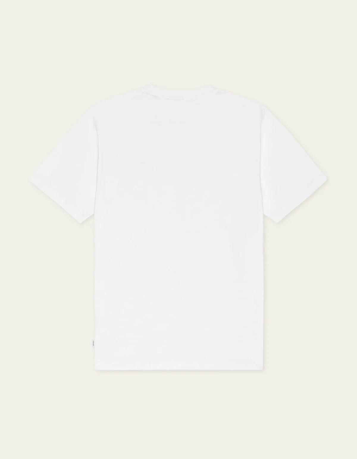 Les Deux hvid t-shirt i økologisk bomuld med slubstruktur