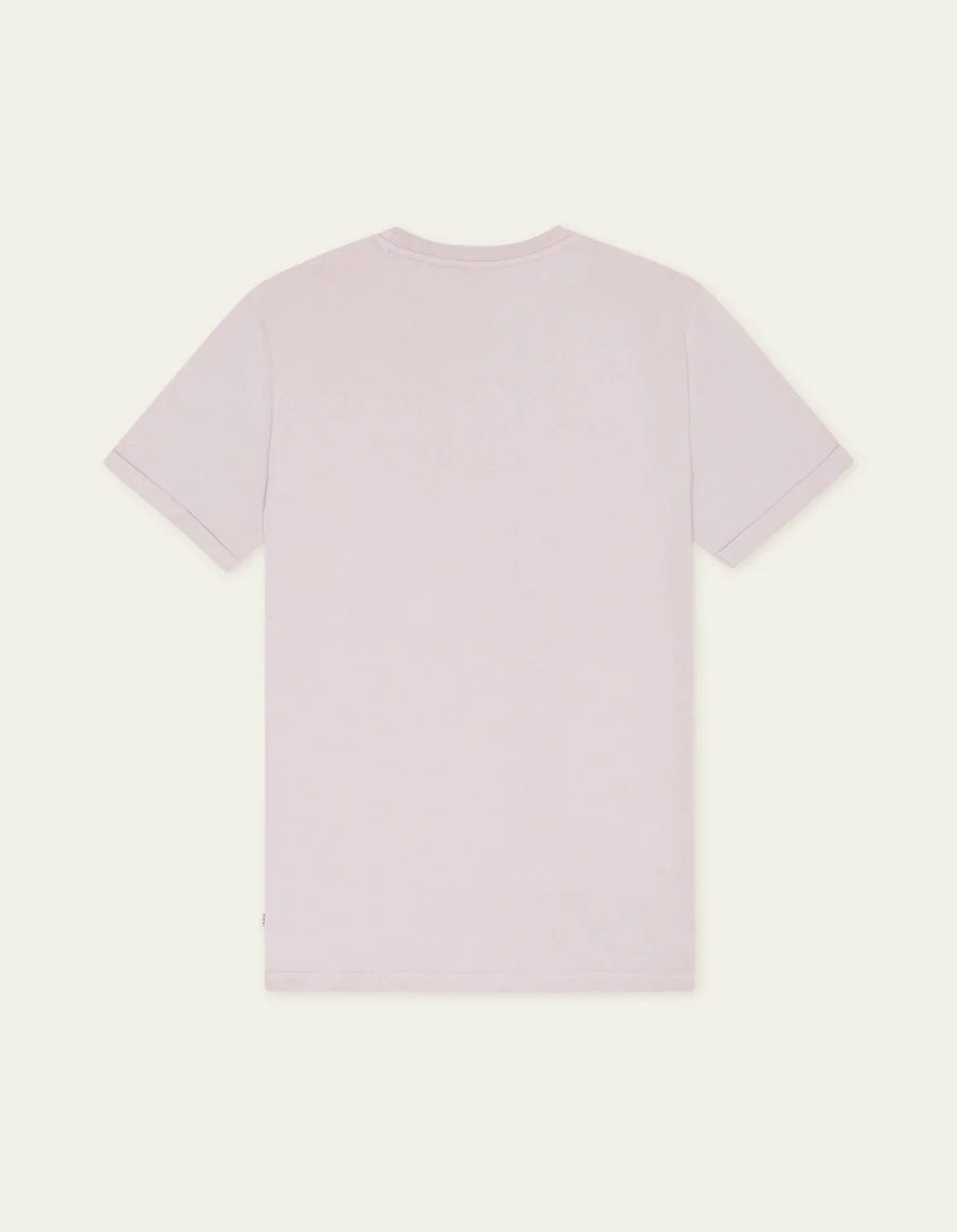 Les Deux Core Contrast T-shirt i Iris Purple lilla – produktbillede bagfra