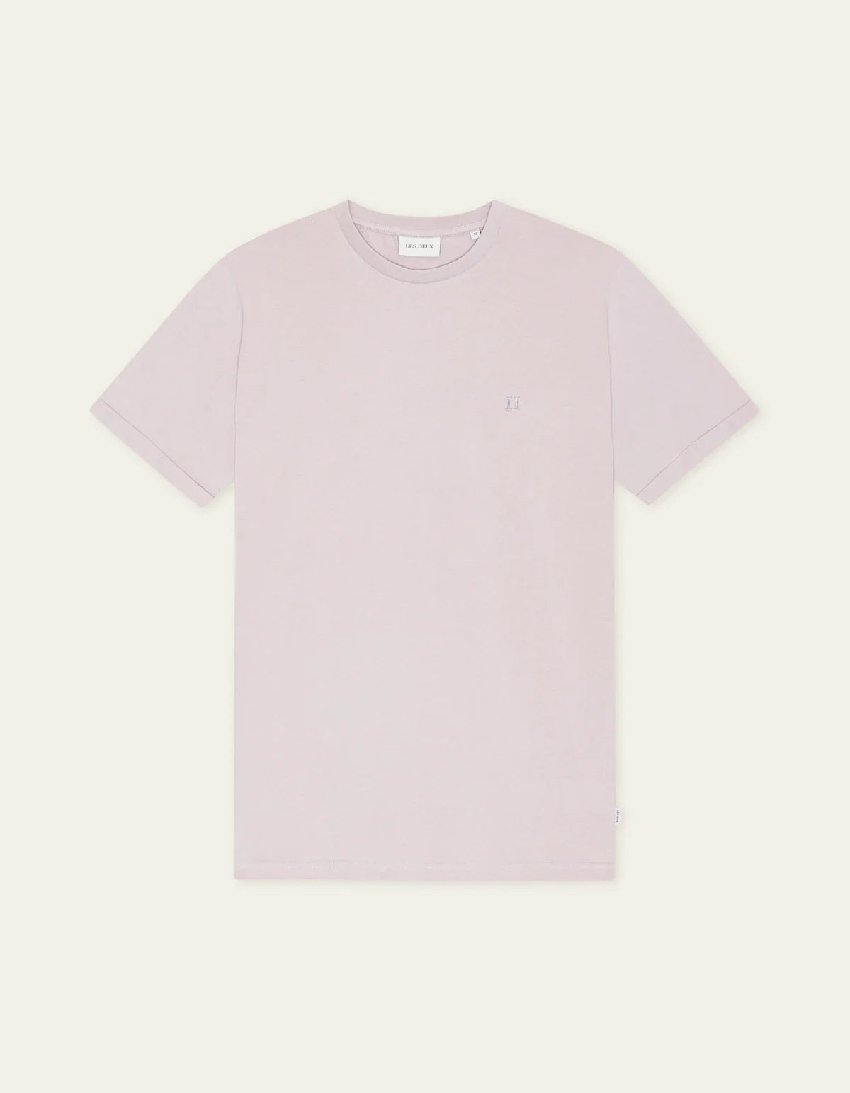 Les Deux Core Contrast T-shirt i Iris Purple lilla – produktbillede forfra