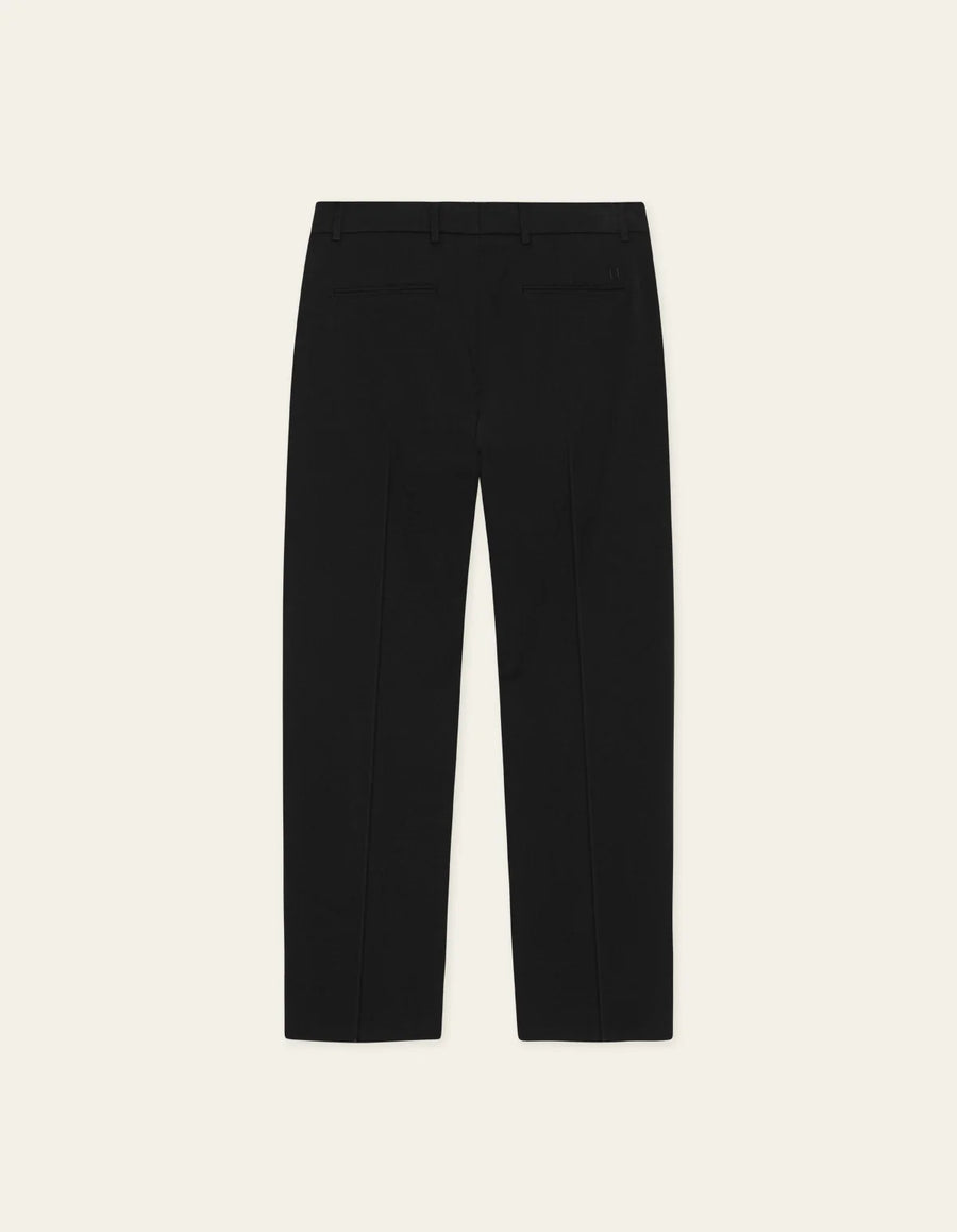 Les Deux Como Solid slack pants i sort – produktbillede forfra