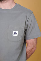 ELSK POCKET MEN'S BRUSHED T-SHIRT - CASTOR GRAY