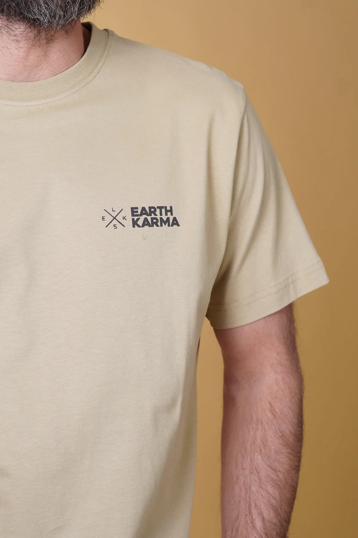 ELSK EARTH KARMA BRUSHED T-SHIRT - DESERT SANDSTONE