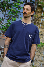 ELSK POCKET MEN'S BRUSHED T-SHIRT - Dark Navy