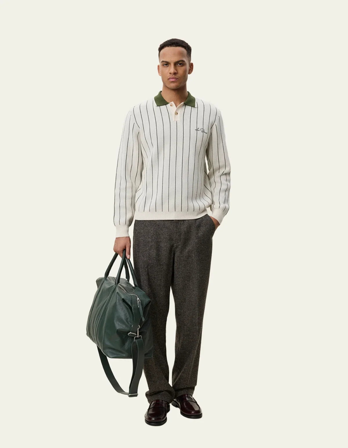 Les Deux Signature Knitted Ls Polo