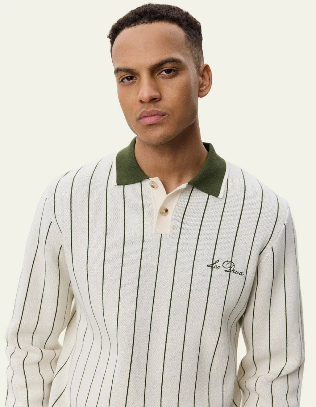 Les Deux Signature Knitted Ls Polo