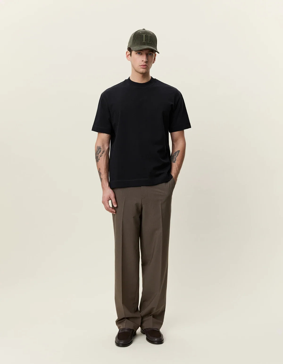Les Deux Heavyweight T-shirt - BLACK