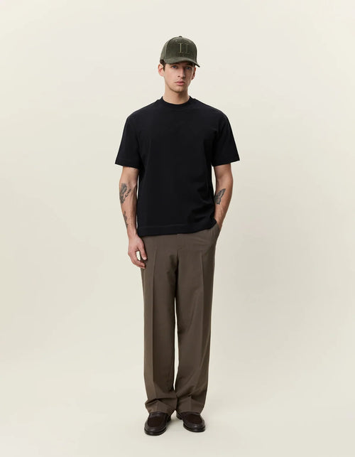 Sort heavyweight t-shirt til herre fra Les Deux