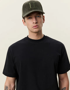 Les Deux Heavyweight T-shirt sort med rund hals