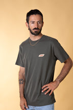 ELSK TECH MEN'S BRUSHED T-SHIRT - GRANITE GREEN