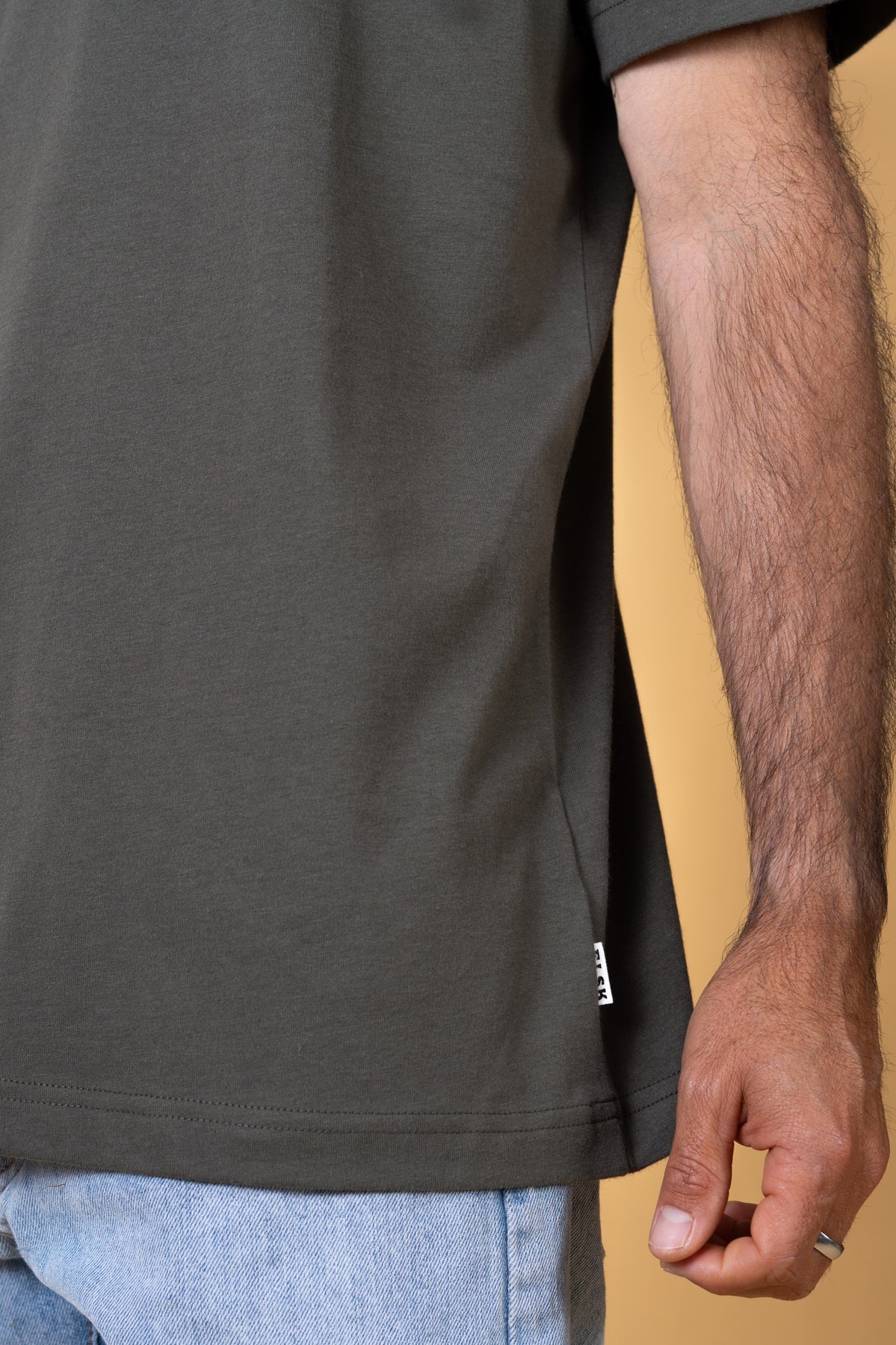 ELSK TECH MEN'S BRUSHED T-SHIRT - GRANITE GREEN