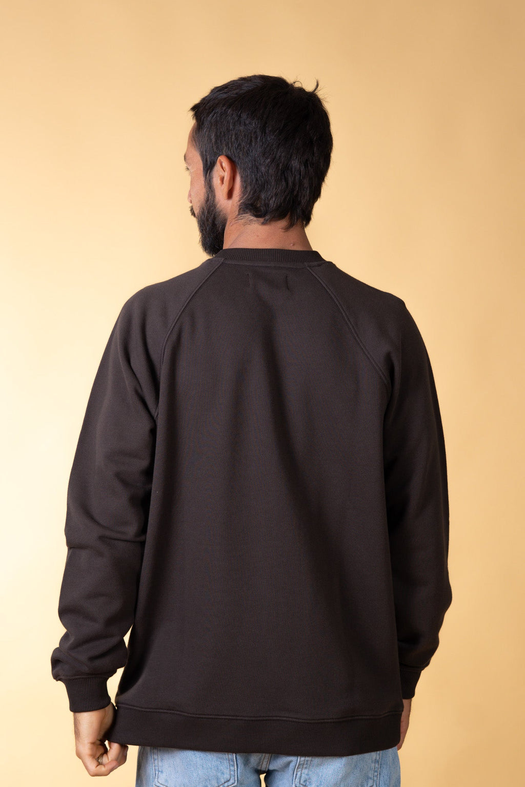 ELSK GLOBE MEN'S RAGLAN CREWNECK - Soil Brown