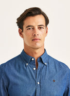 Morris Light Denim Shirt-Slim Fit - 59 OLD BLUE
