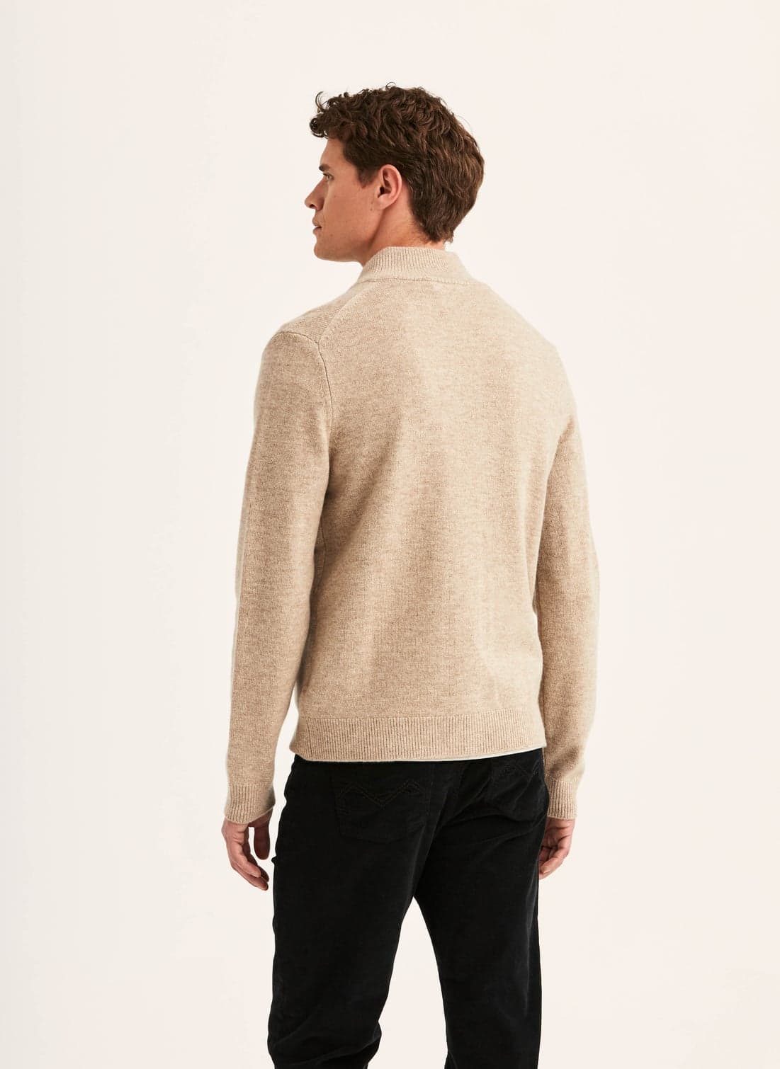 Morris Hertford Button Cardigan - 05 KHAKI