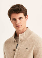 Morris Hertford Button Cardigan - 05 KHAKI