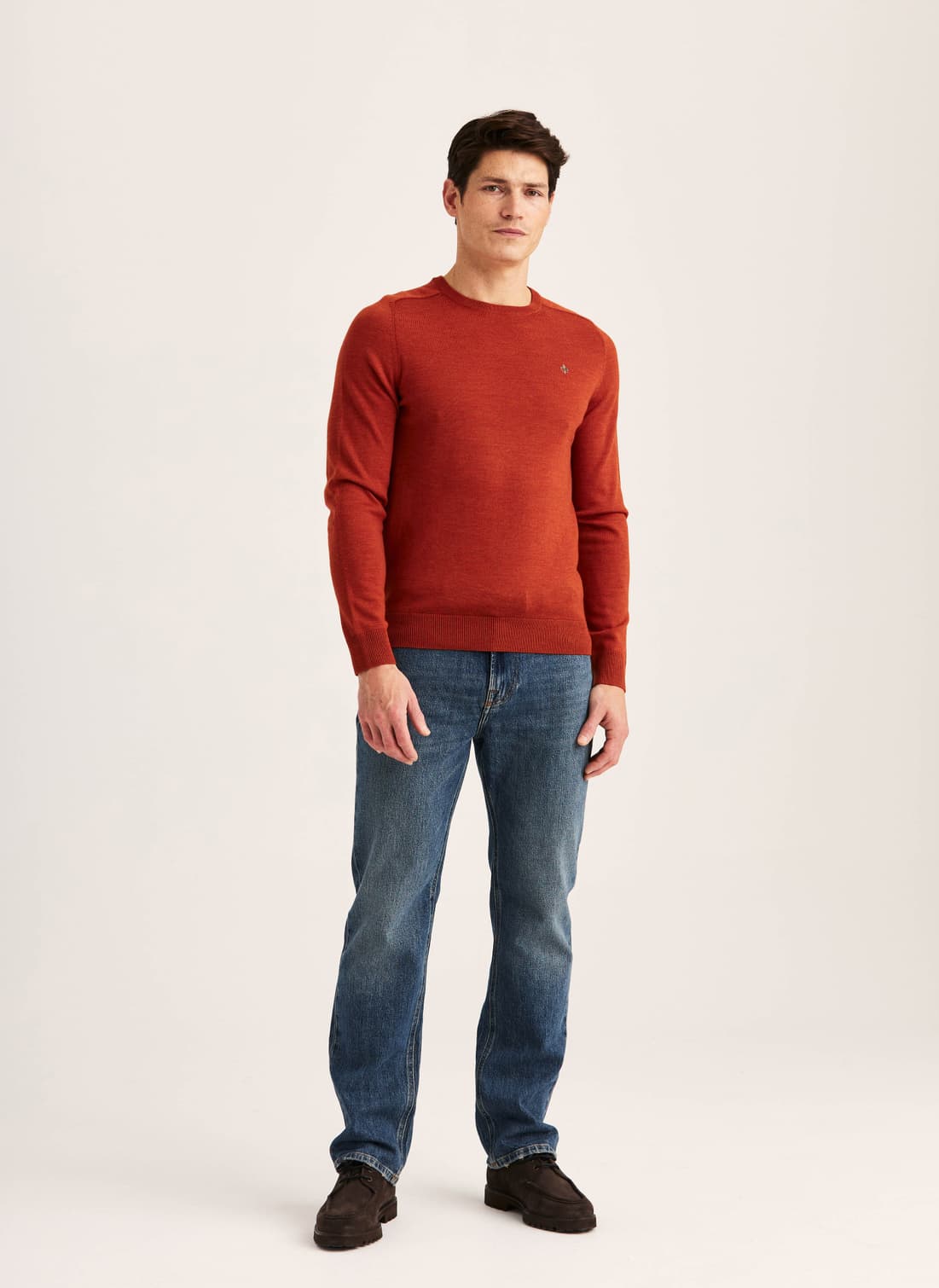 Morris Merino Oneck - 23 ORANGE