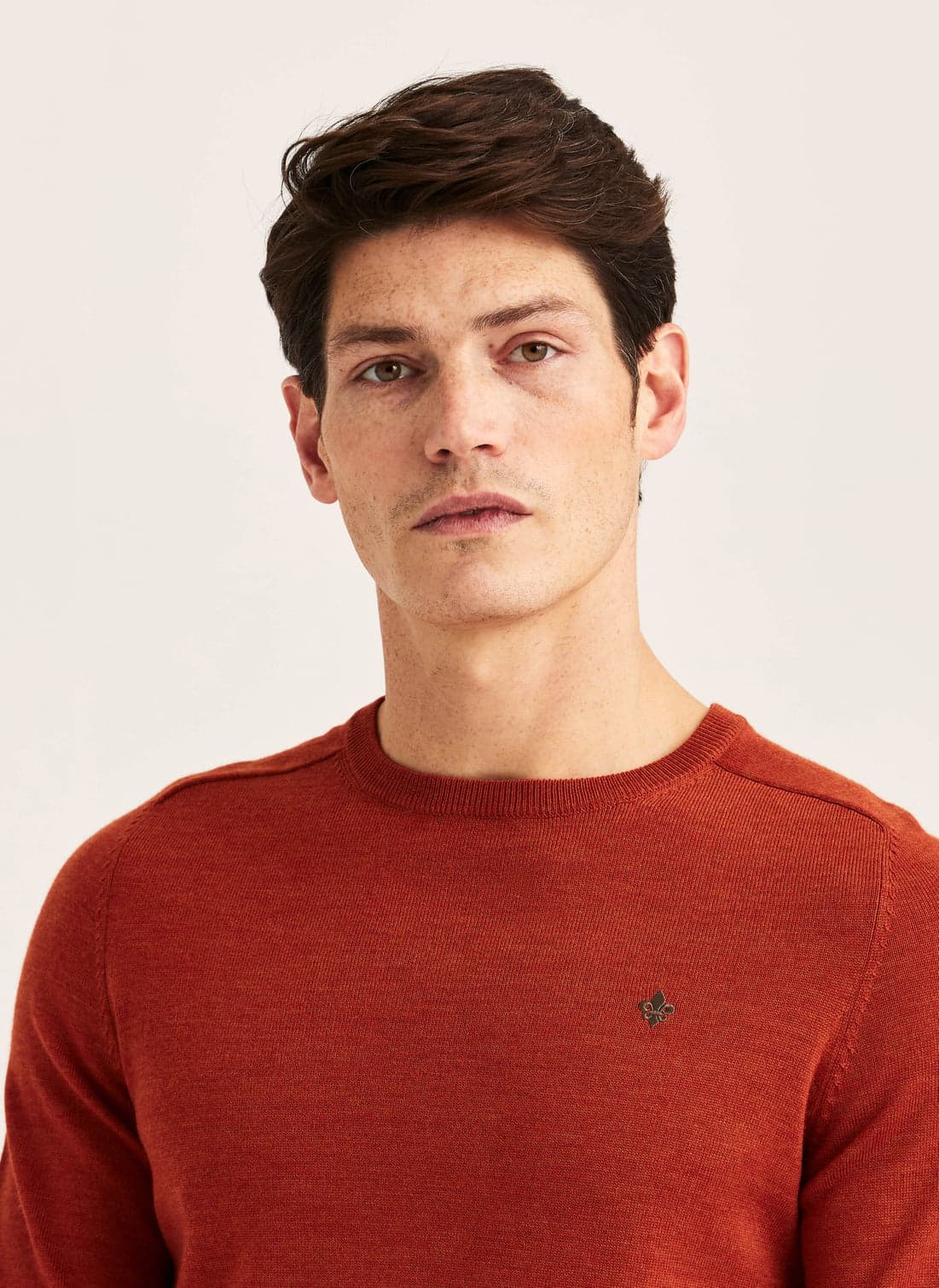 Morris Merino Oneck - 23 ORANGE