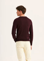 Morris Merino Oneck - 48 WINE RED