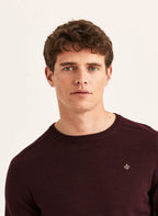Morris Merino Oneck - 48 WINE RED