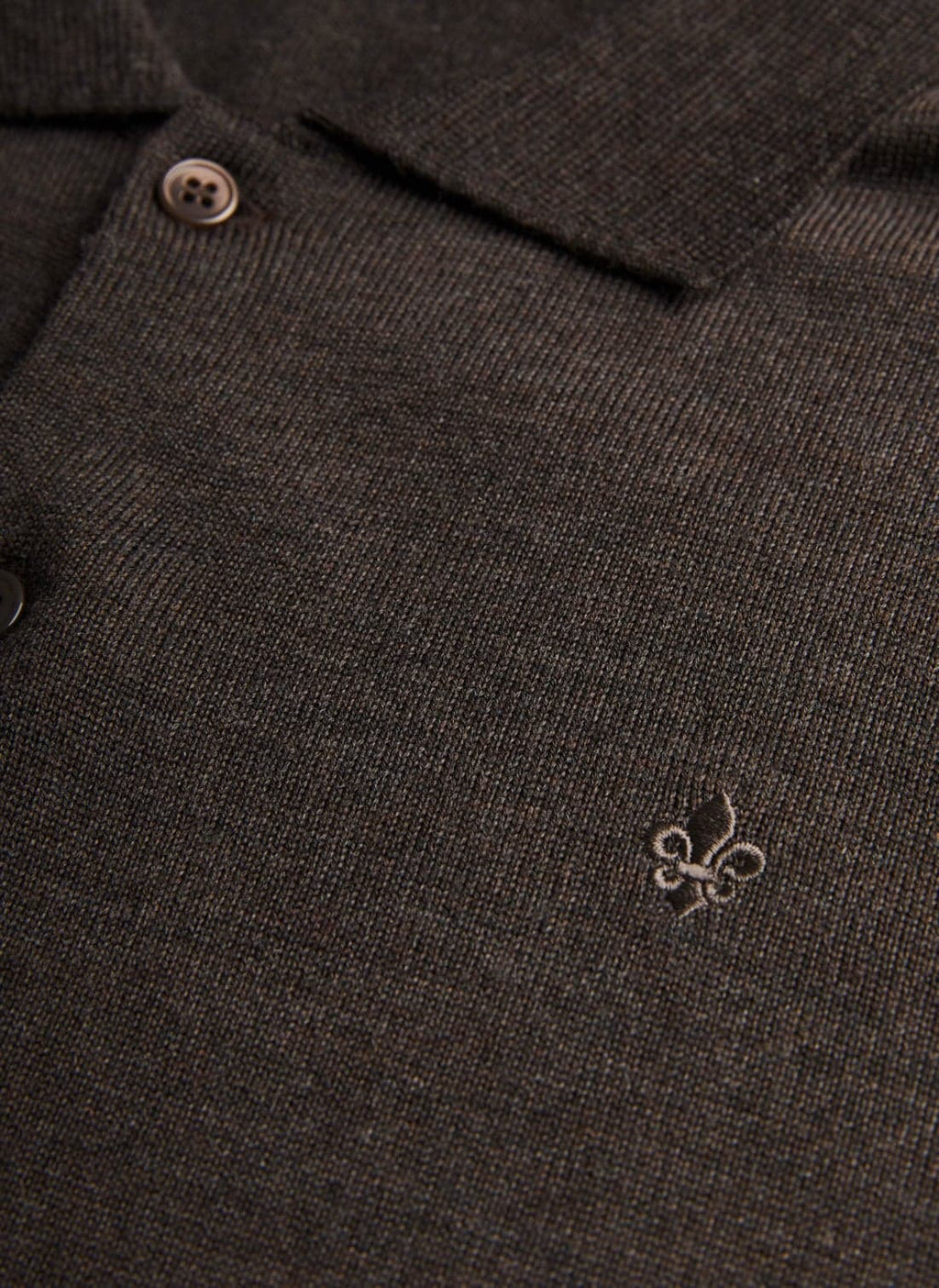 Morris Merino Shirt Cardigan - 88 BROWN