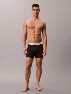 Calvin Klein Icon Cotton Stretch boxer briefs 3-pak i sort – model set forfra