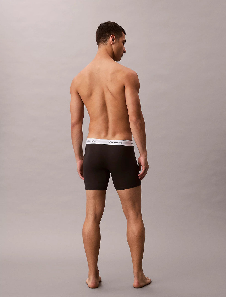Calvin Klein Icon Cotton Stretch boxer briefs 3-pak i sort set bagfra