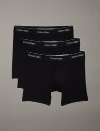 3 Pack Boxer Briefs - Icon Cotton Stretch - Black/Black - Supermen.dk