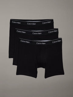 Tre par sorte Calvin Klein Icon Cotton Stretch boxer briefs i 3-pak – produktbillede