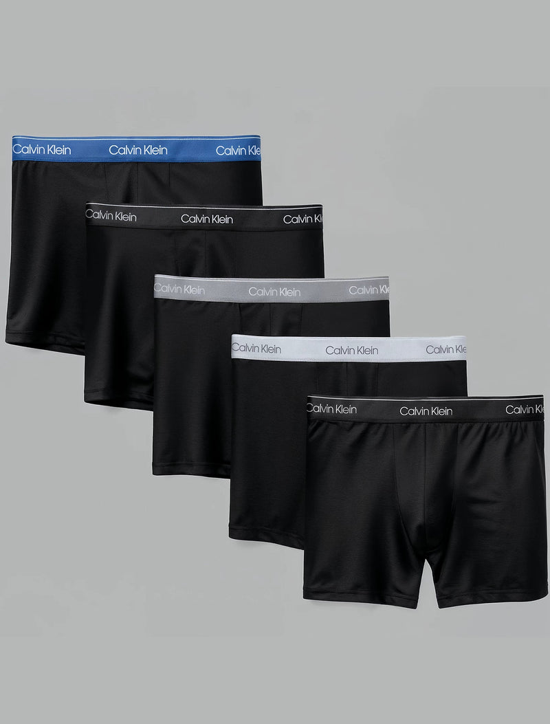 5 Pack Boxer Briefs - Icon Cotton Stretch - Black Bodies w/ Royalty/Black/Casua - Supermen.dk