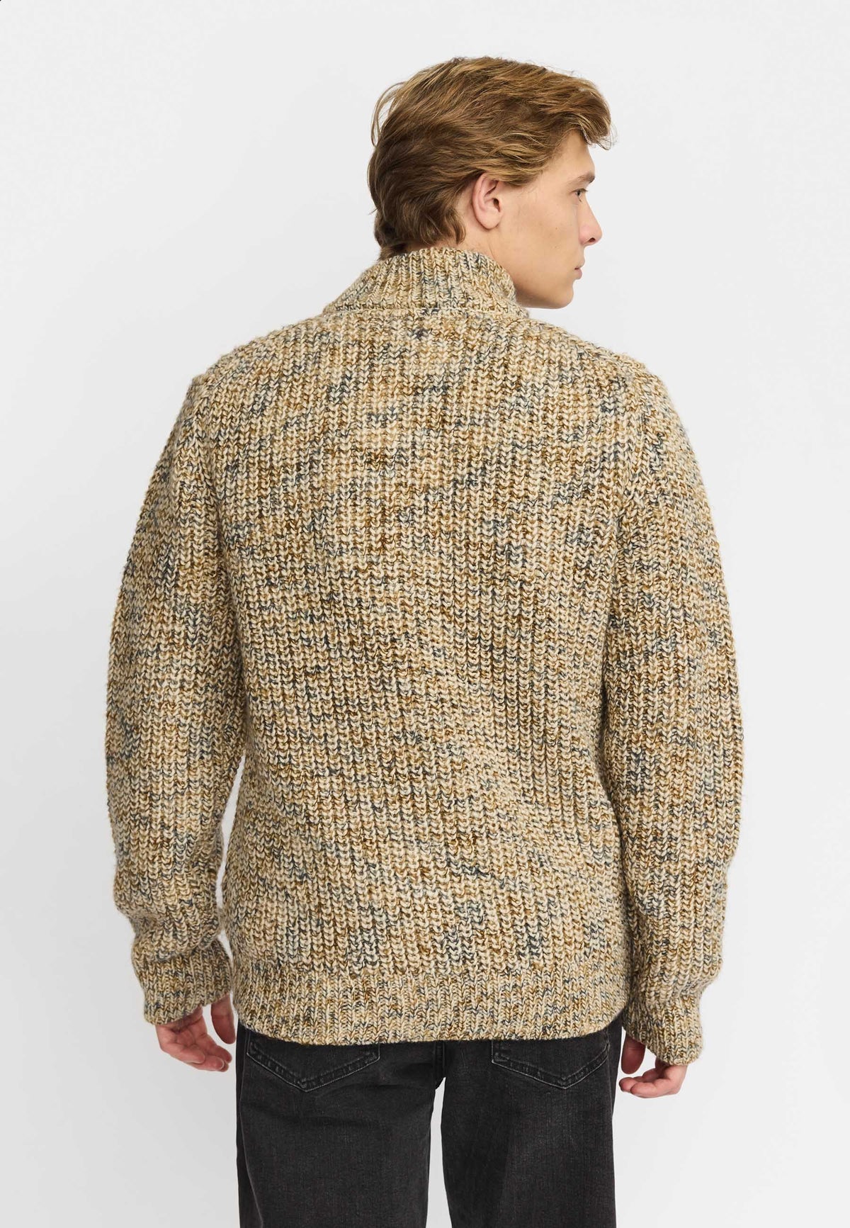 Revolution Zipped Knit Cardigan 6618 - OFFWHITE