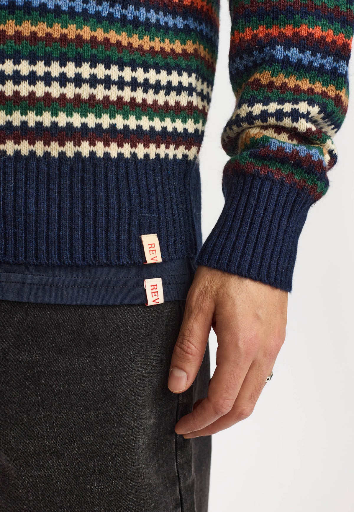 Revolution Knit Sweater 6628 - NAVY
