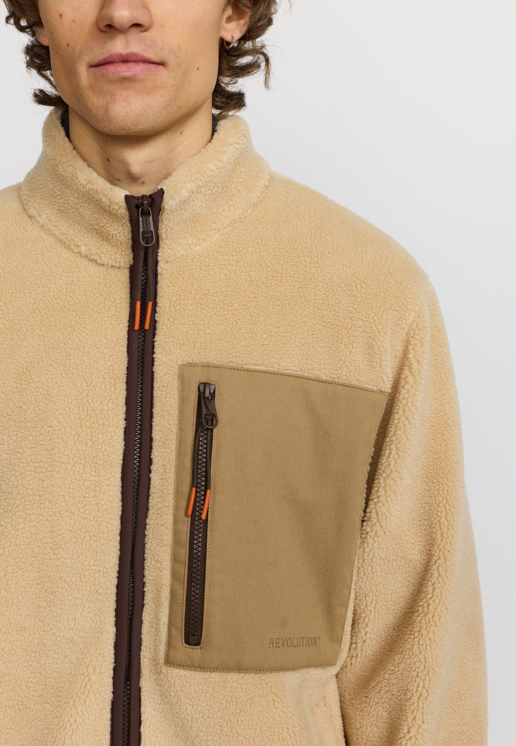 Revolution - Pocket Teddy Jacket / 7027 - Offwhite