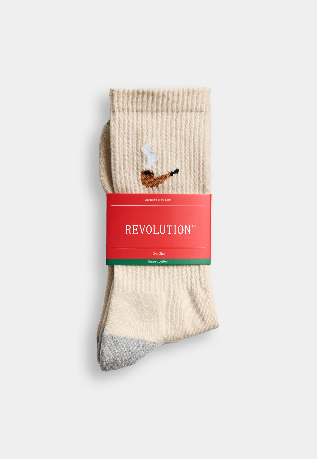 Revolution Jaquard Crew Sock / 8927 PIP - Offwhite