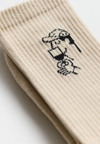 Revolution Jaquard Crew Sock / 8927 SME - Offwhite