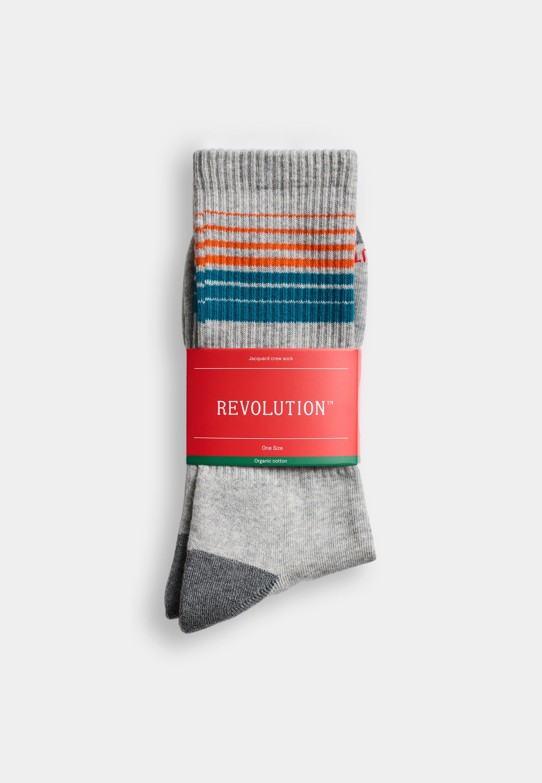 Revolution Jaquard Crew Sock / 8929 - Grey
