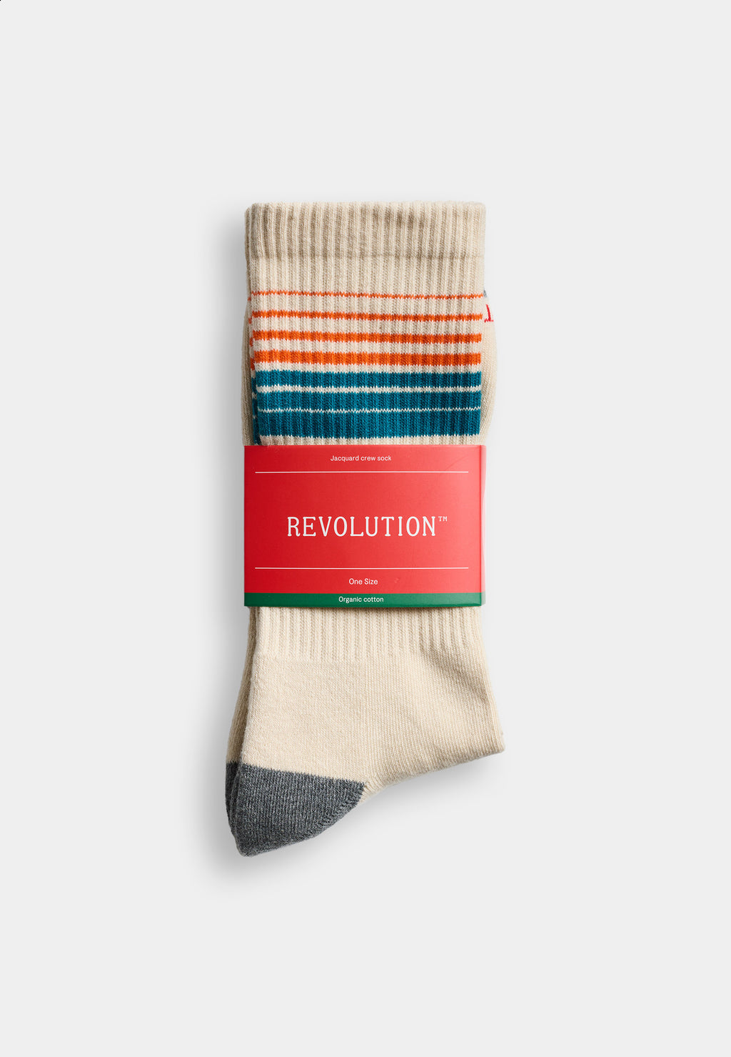 Revolution Jaquard Crew Sock / 8929 - Offwhite