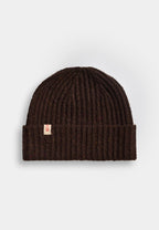 Revolution Melange beanie 9317 i mørkebrun – produktbillede